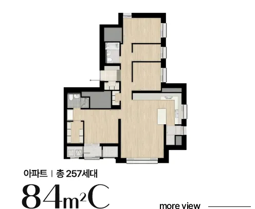 호반써밋 풍무Ⅱ 84C 평면도